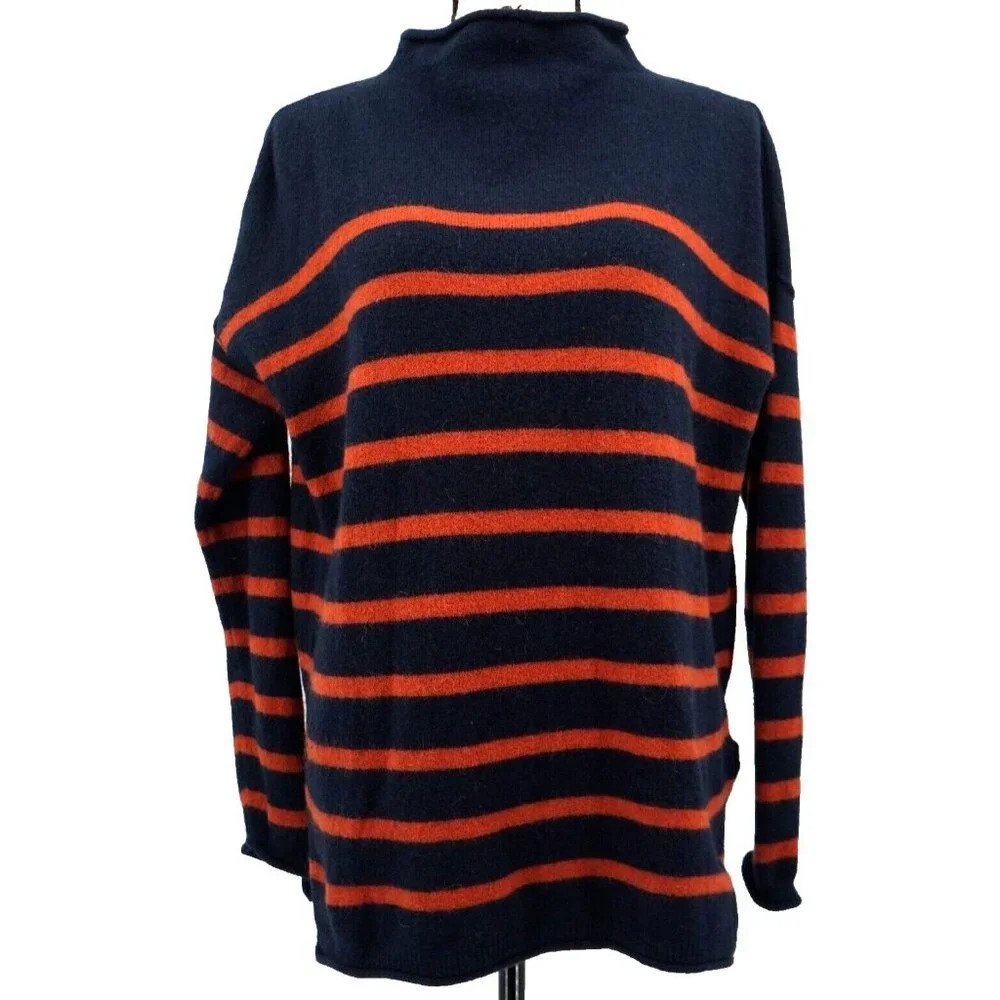 Madewell Sweater Women Small Striped Pullover Knit Soft Long Sleeve Wool Alpaca‎